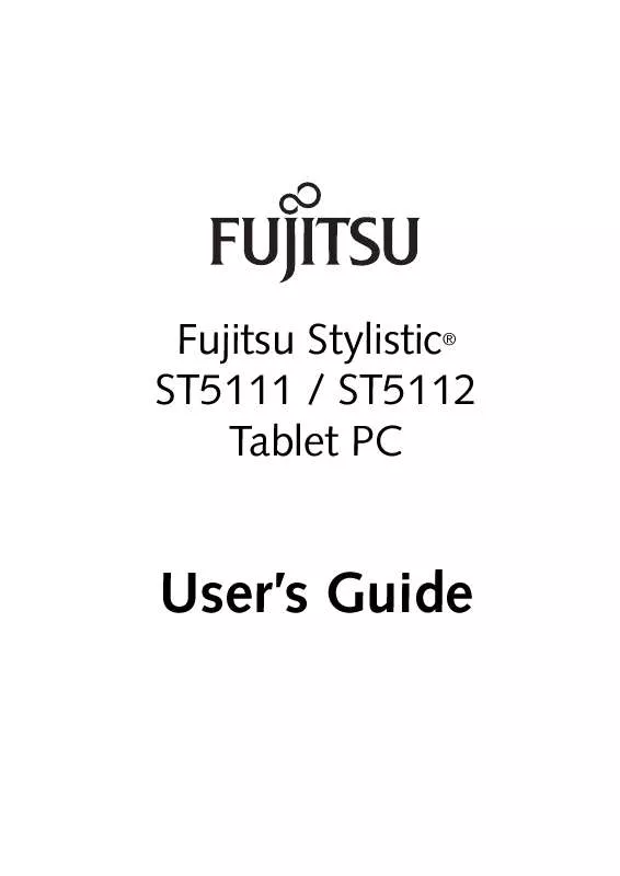 Mode d'emploi FUJITSU STYLISTIC ST5112