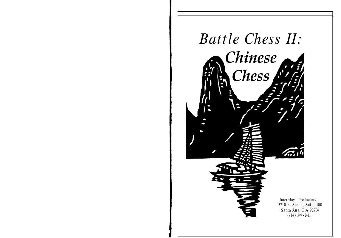 Mode d'emploi GAMES PC BATTLE CHESS 2-CHINESE CHESS