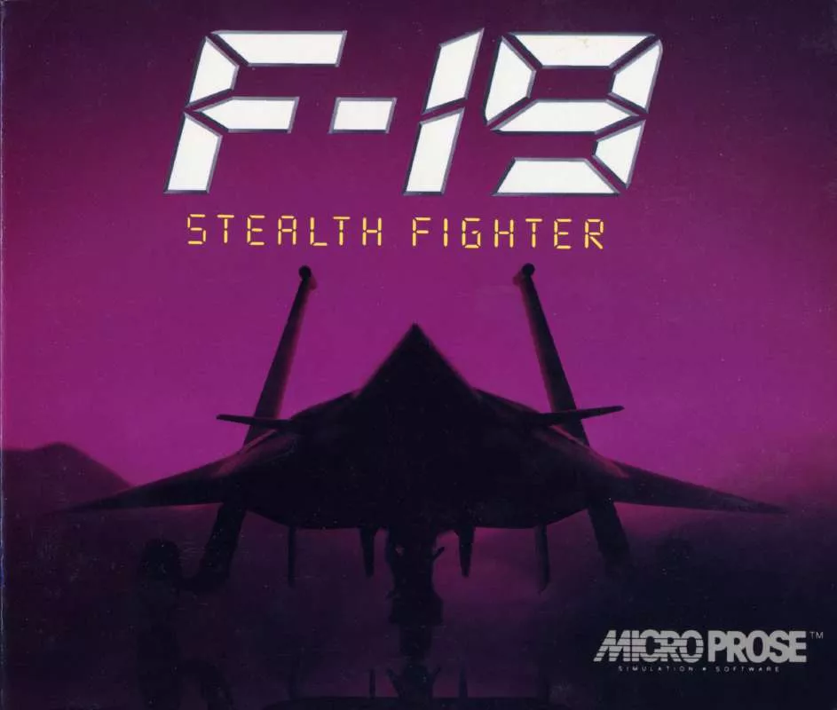 Mode d'emploi GAMES PC F19 STEALTH FIGHTER
