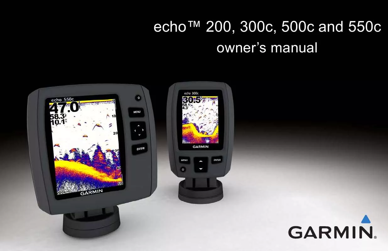 Mode d'emploi GARMIN ECHO 550C