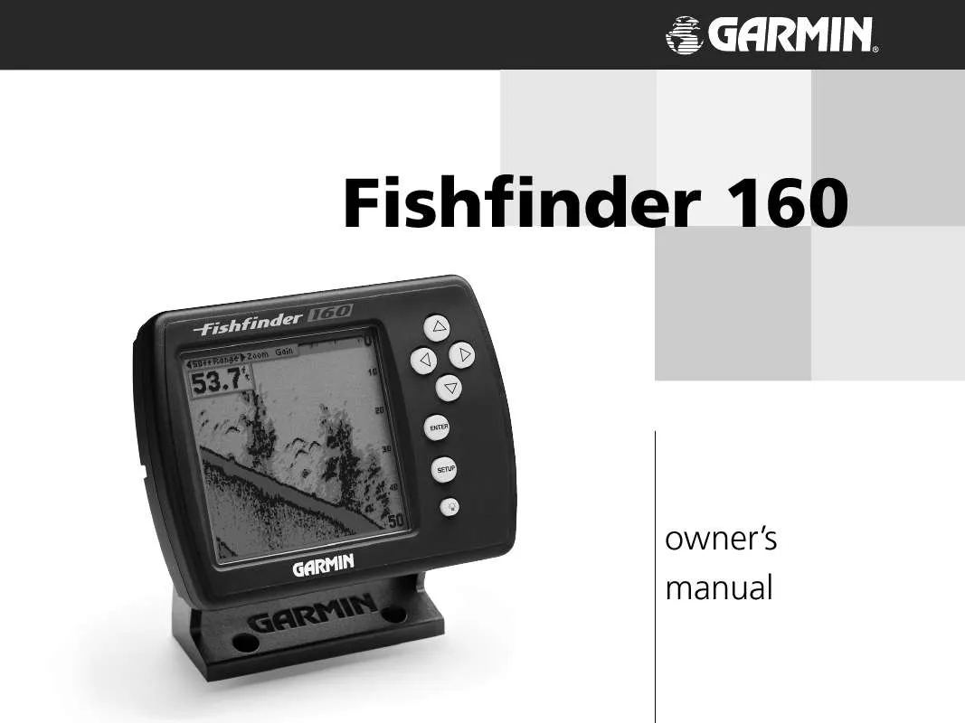 Mode d'emploi GARMIN FISHFINDER 160