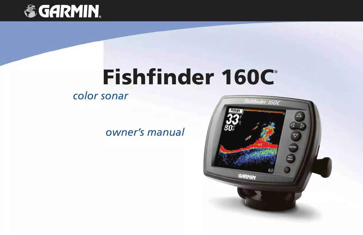 Mode d'emploi GARMIN FISHFINDER 160C