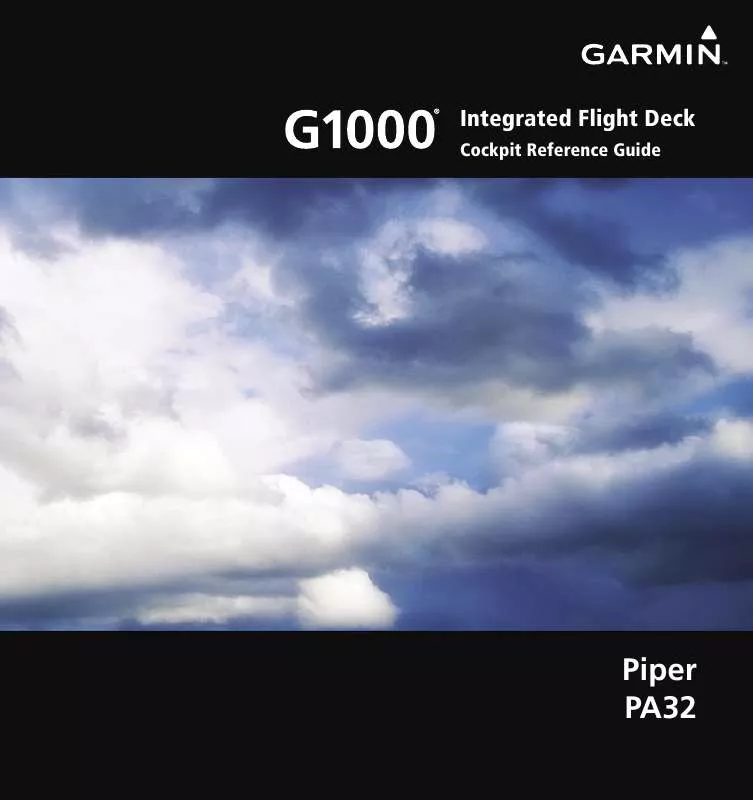 Mode d'emploi GARMIN G1000-PIPER
