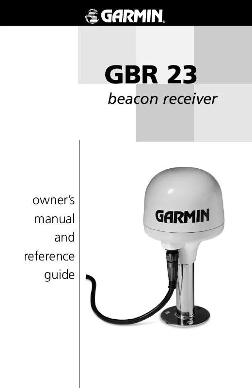 Mode d'emploi GARMIN GBR 23