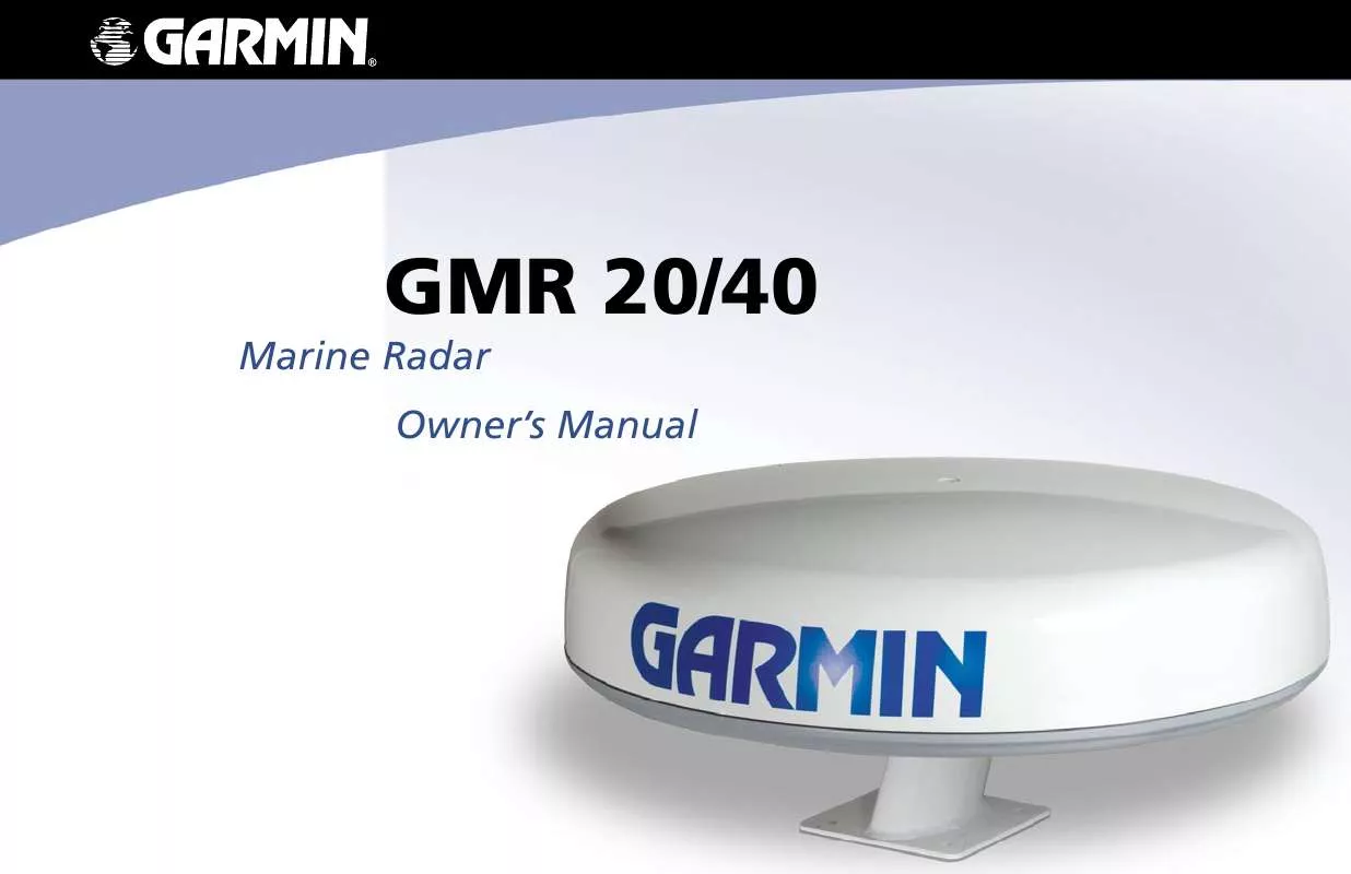 Mode d'emploi GARMIN GMR 40