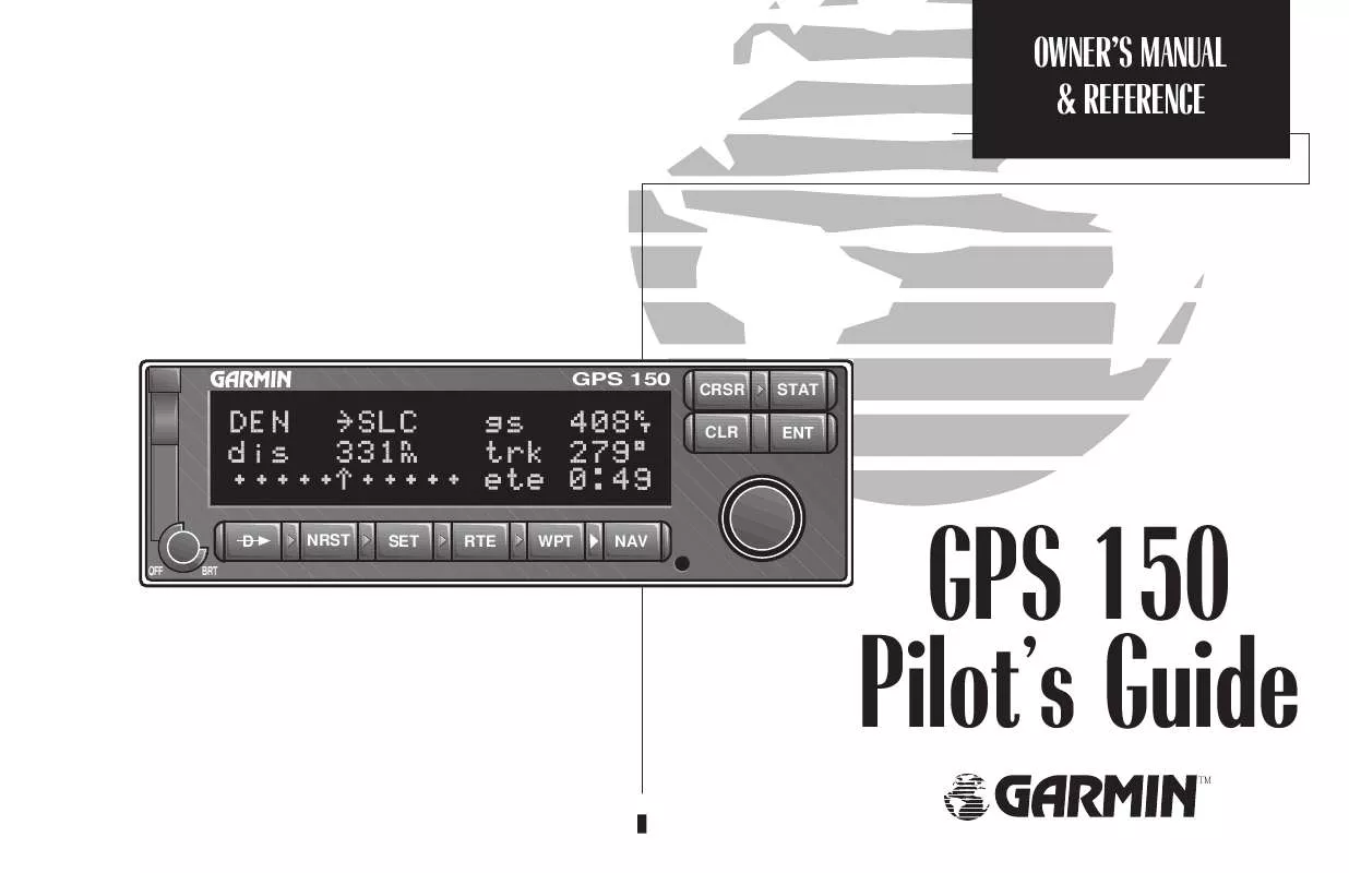 Mode d'emploi GARMIN GPS 150