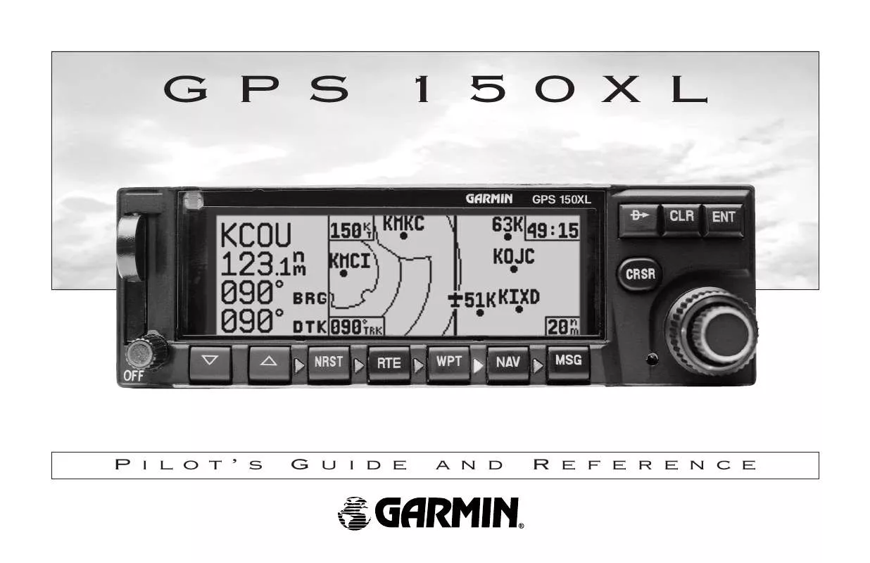Mode d'emploi GARMIN GPS 150XL