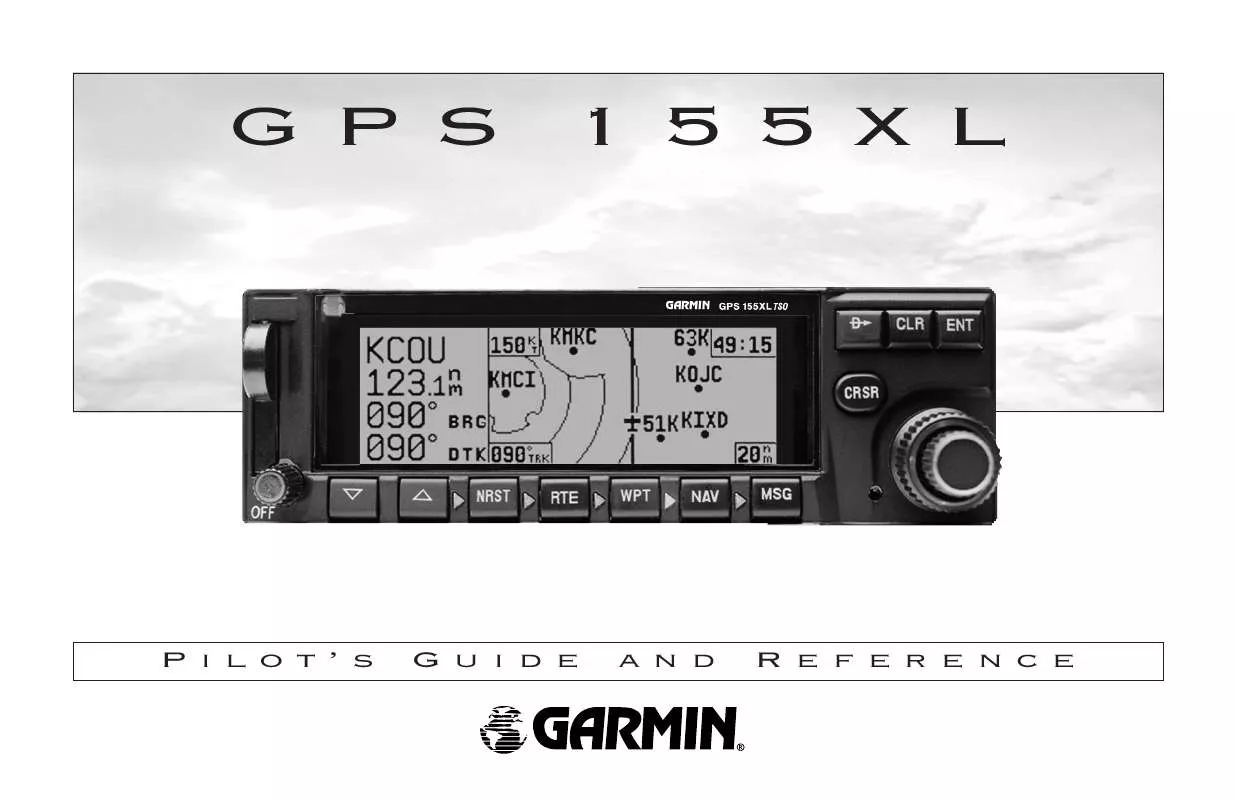 Mode d'emploi GARMIN GPS 155XL TSO
