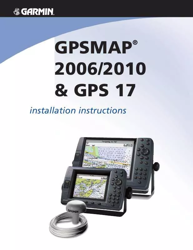 Mode d'emploi GARMIN GPS 17HVS-WAAS ENABLE GPS SENSOR