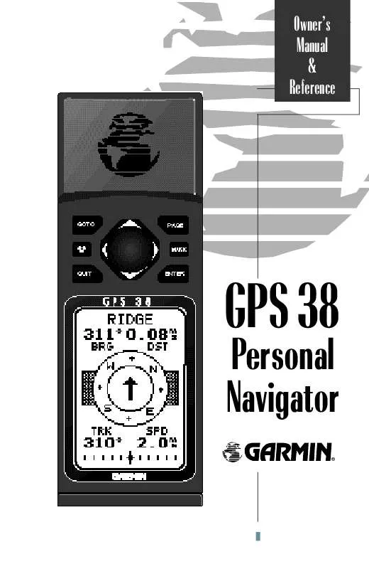 Mode d'emploi GARMIN GPS 38