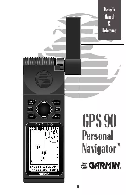 Mode d'emploi GARMIN GPS 90