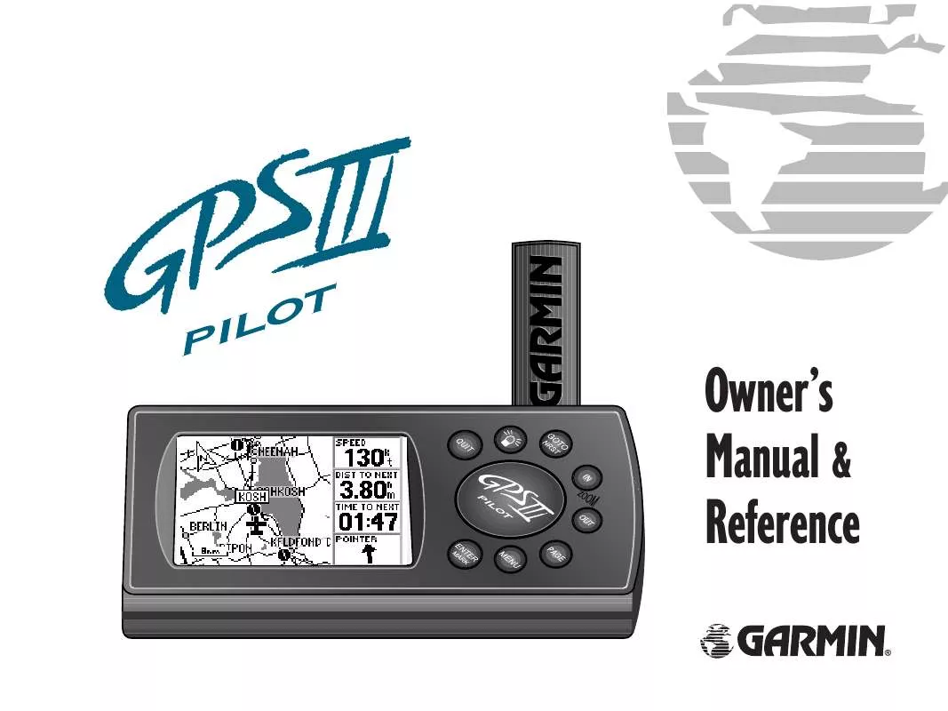 Mode d'emploi GARMIN GPS III PILOT