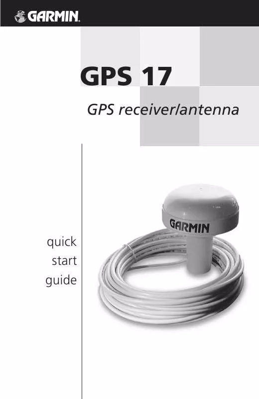 Mode d'emploi GARMIN GPS 17N