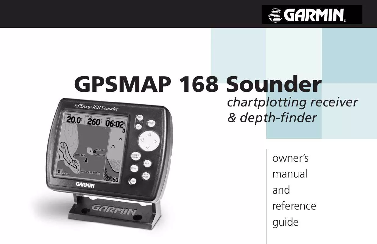 Mode d'emploi GARMIN GPSMAP 168 SOUNDER