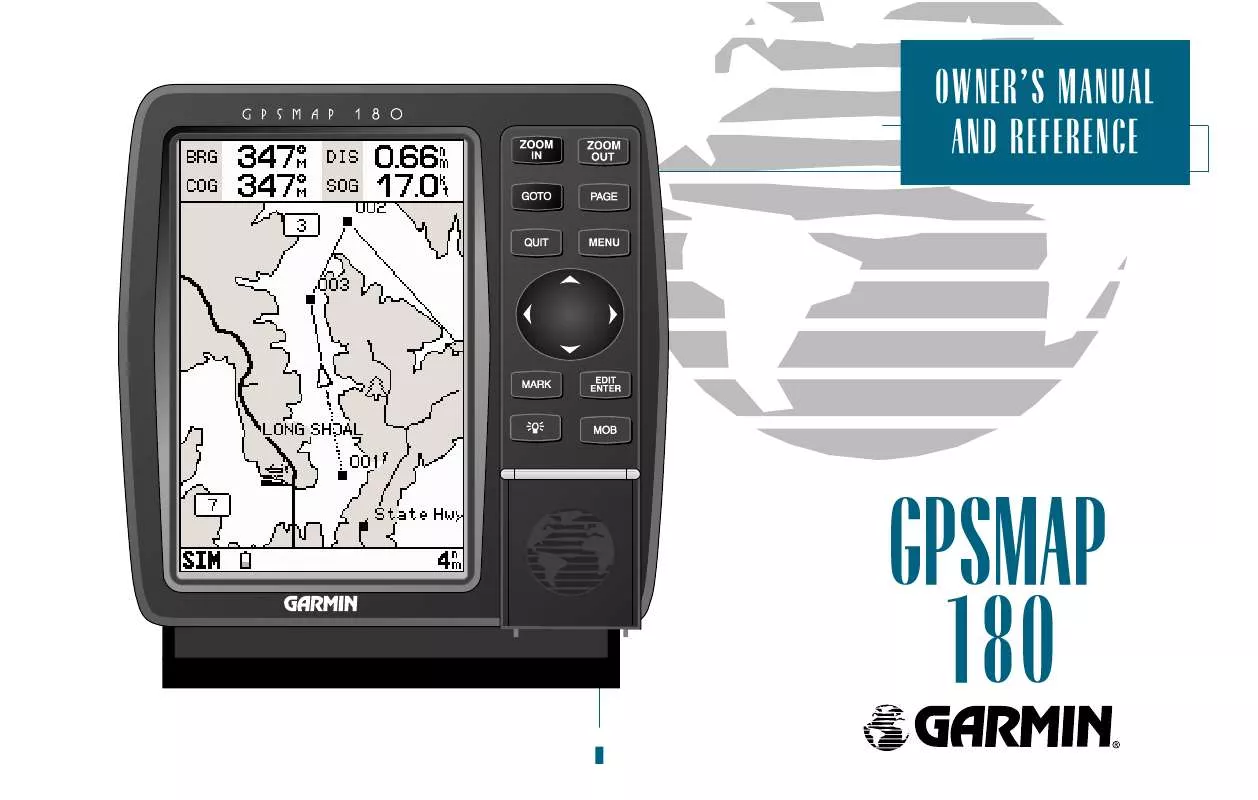 Mode d'emploi GARMIN GPSMAP 180