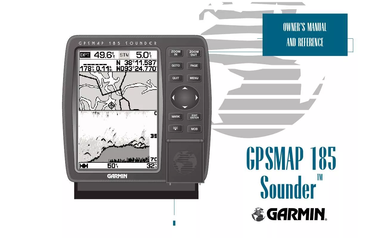 Mode d'emploi GARMIN GPSMAP 185 SOUNDER