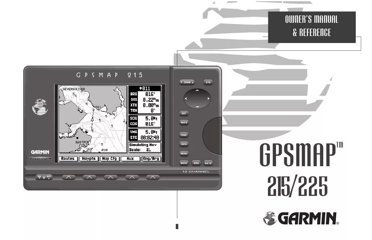 Mode d'emploi GARMIN GPSMAP 215