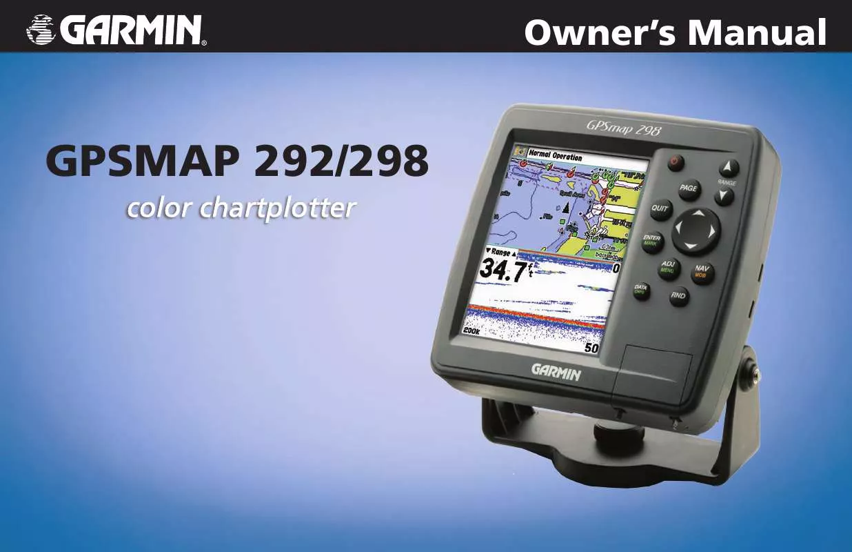 Mode d'emploi GARMIN GPSMAP 298