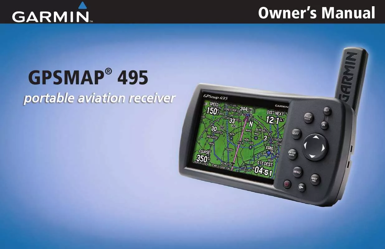 Mode d'emploi GARMIN GPSMAP 495