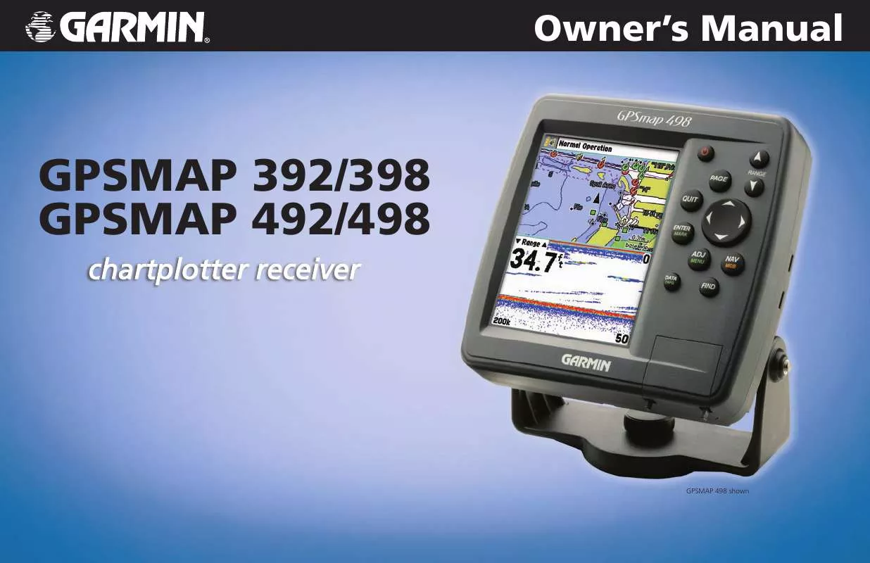Mode d'emploi GARMIN GPSMAP 498 SOUNDER