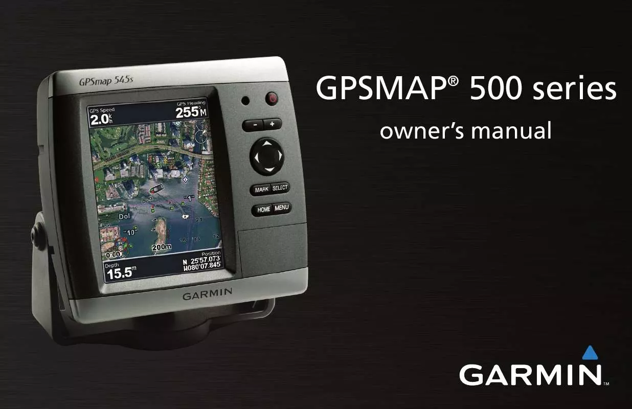 Mode d'emploi GARMIN GPSMAP 525