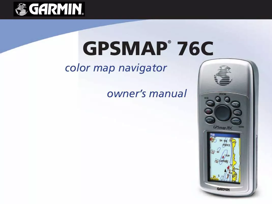 Mode d'emploi GARMIN GPSMAP 76C