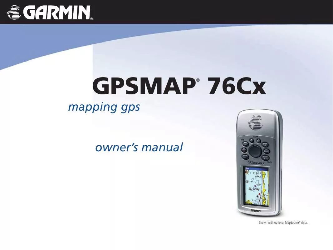 Mode d'emploi GARMIN GPSMAP 76CX
