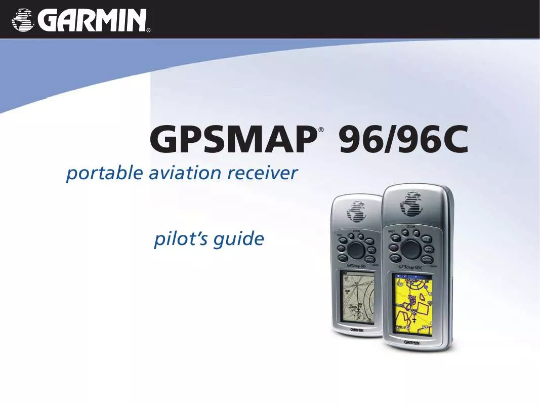Mode d'emploi GARMIN GPSMAP 96C