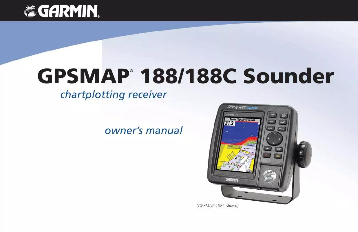 Mode d'emploi GARMIN GPSMAP 188C SOUNDER