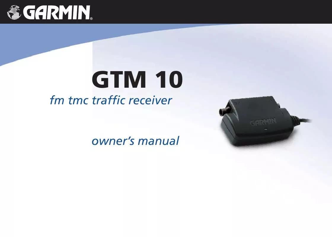 Mode d'emploi GARMIN GTM 10