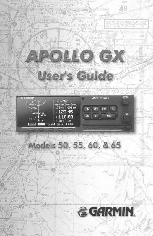 Mode d'emploi GARMIN GX 50 IFR GPS