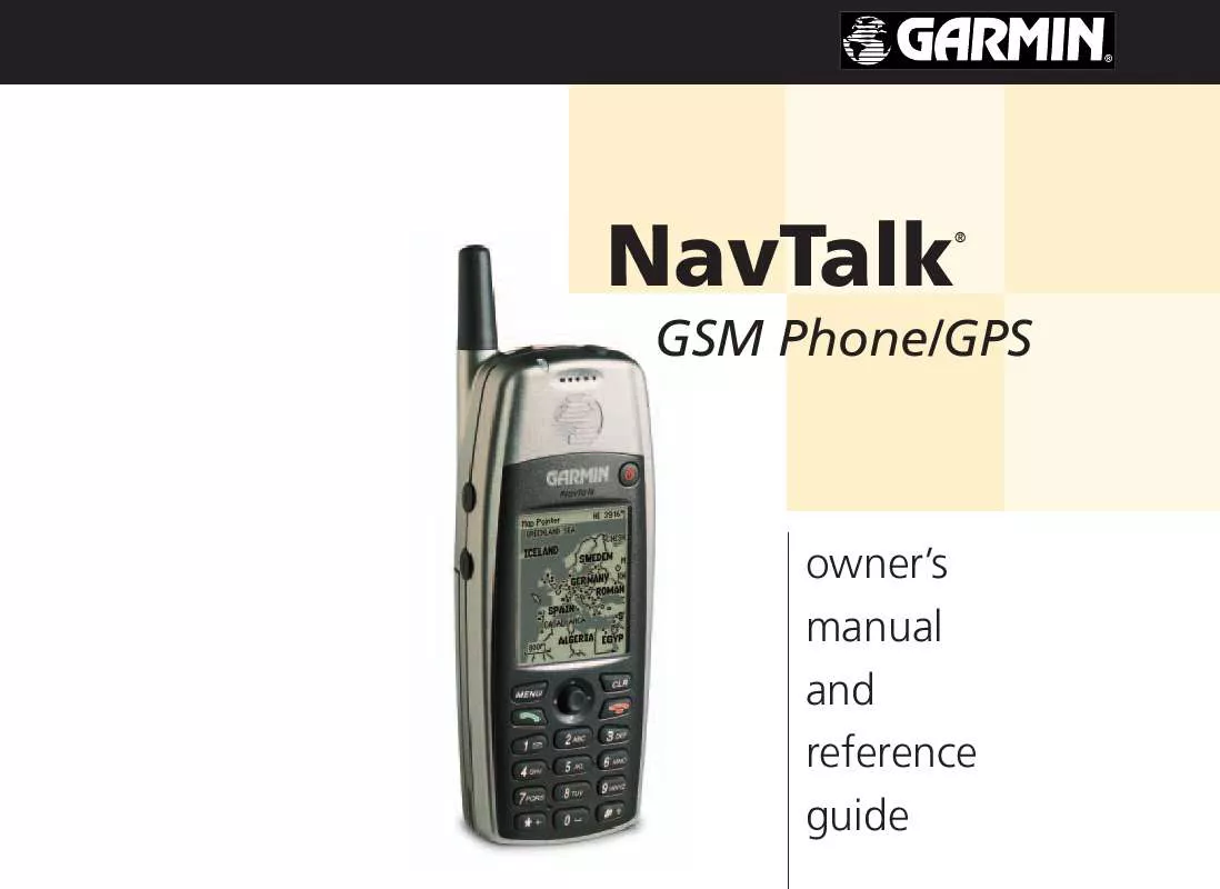 Mode d'emploi GARMIN NAVTALK GSM
