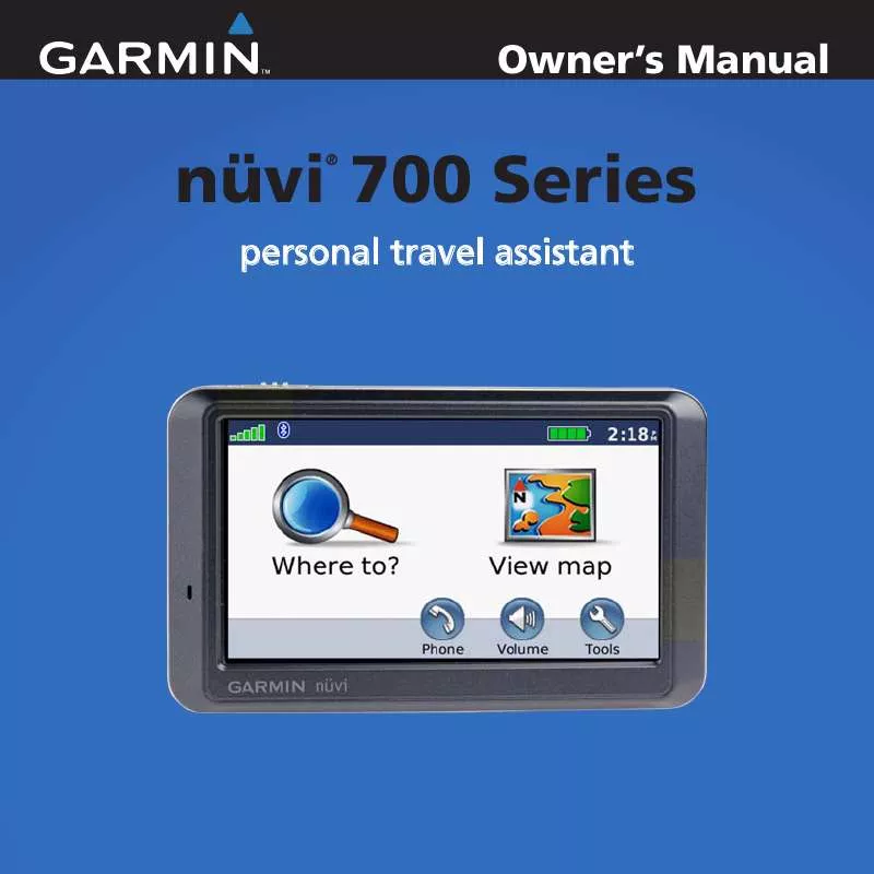 Mode d'emploi GARMIN NUVI 750