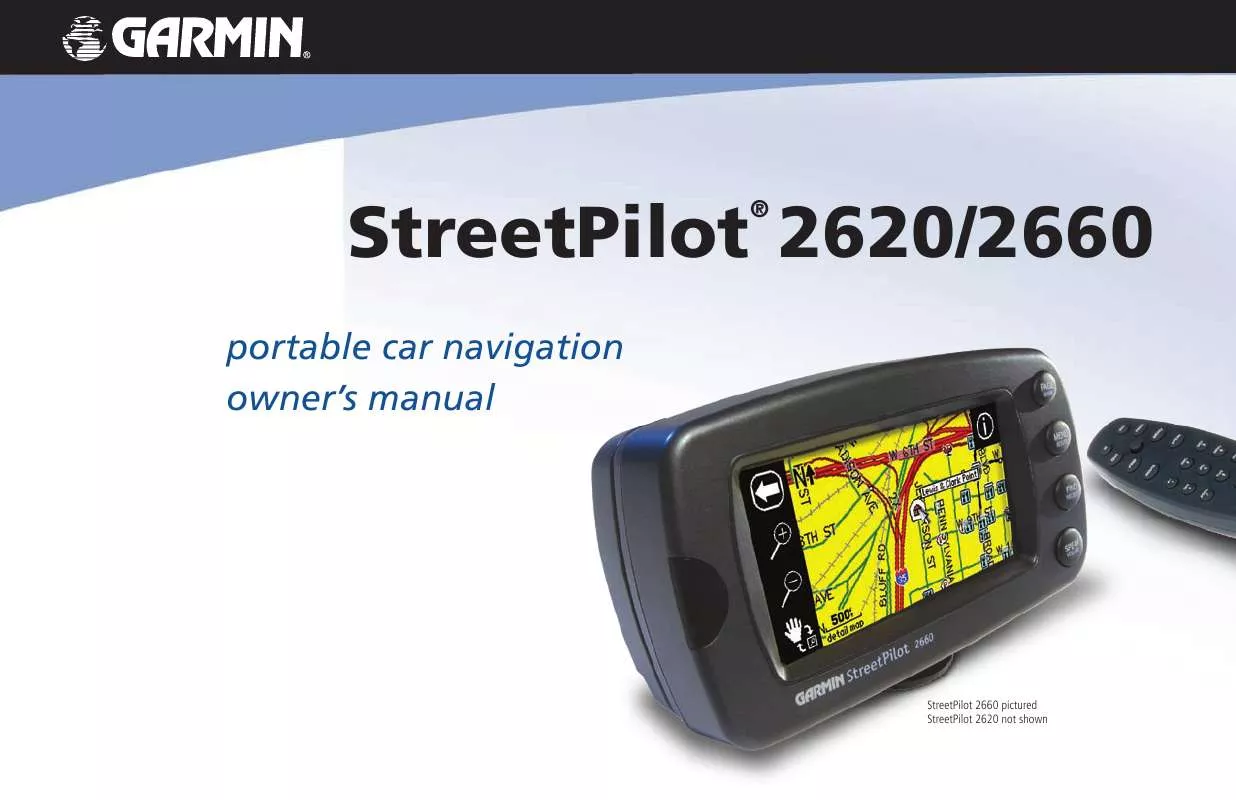 Mode d'emploi GARMIN STREETPILOT 2660 GPS
