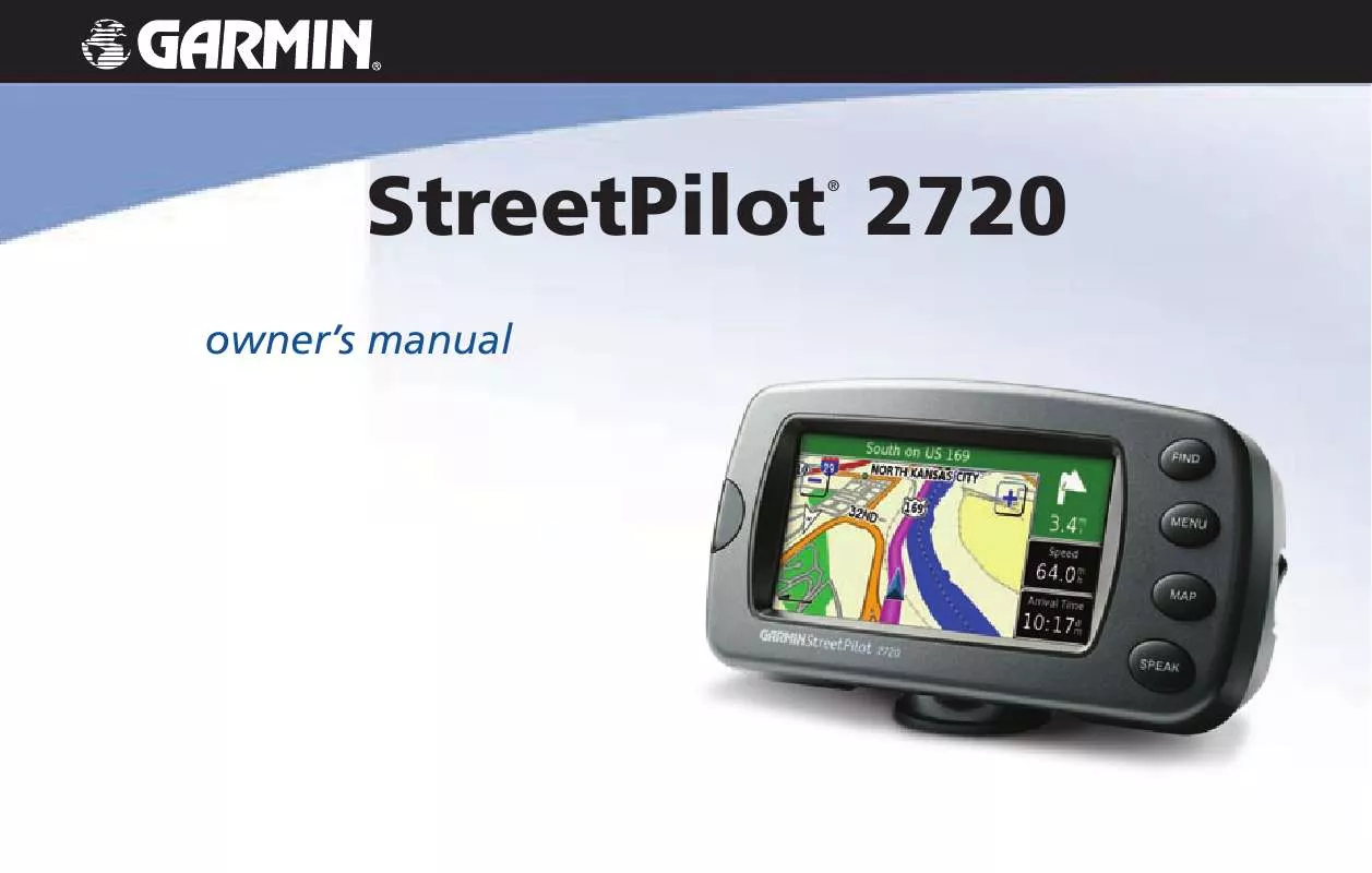 Mode d'emploi GARMIN STREETPILOT 2720 GPS