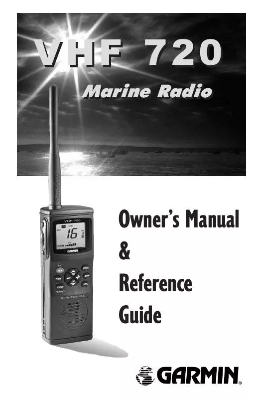 Mode d'emploi GARMIN VHF 720