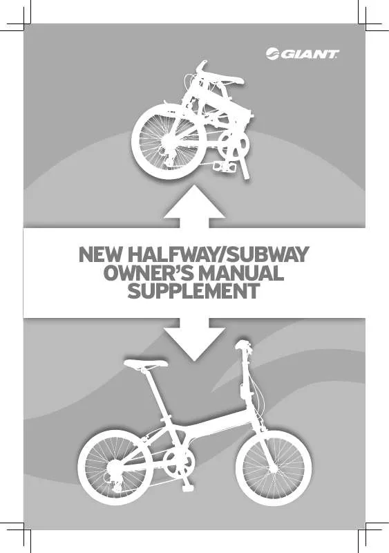 Mode d'emploi GIANT BICYCLES HALFWAY