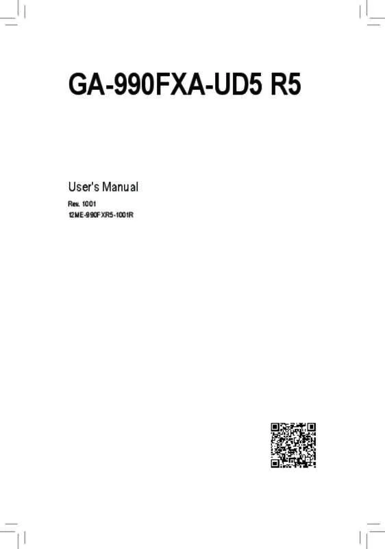 Mode d'emploi GIGABYTE GA-990FXA-UD5 R5