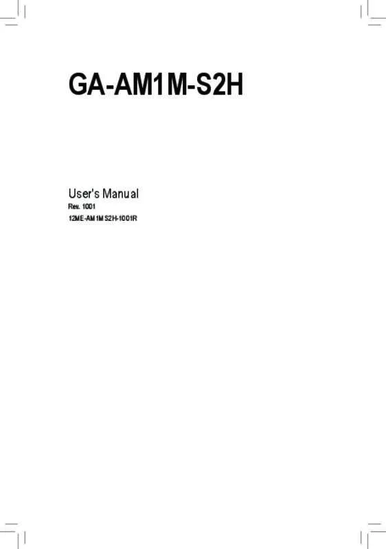Mode d'emploi GIGABYTE GA-AM1M-S2H