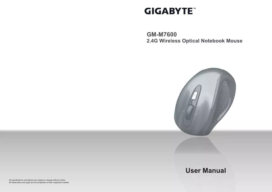 Mode d'emploi GIGABYTE GM-M7600