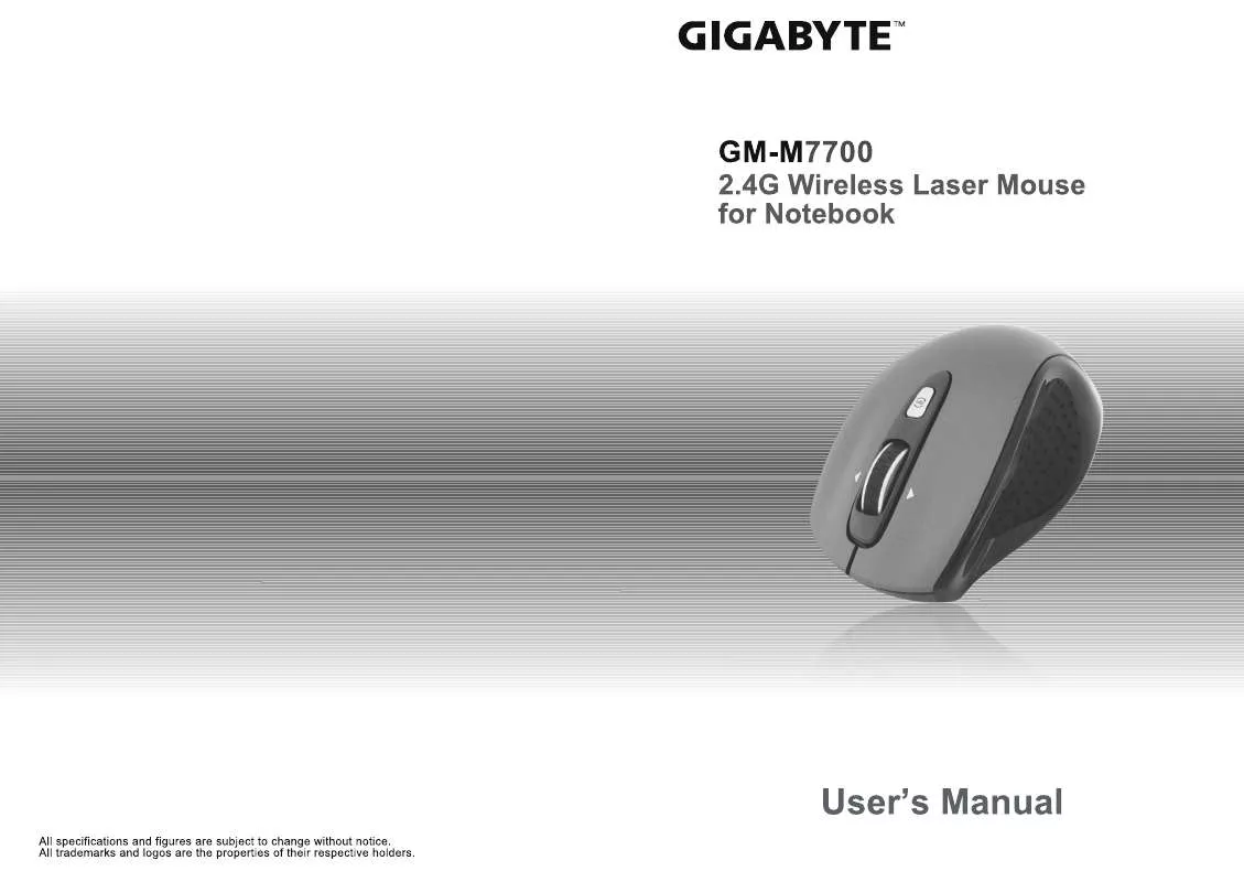 Mode d'emploi GIGABYTE GM-M7700
