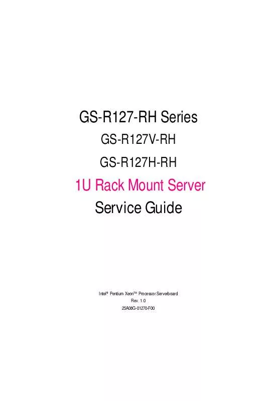Mode d'emploi GIGABYTE GS-R127H-RH