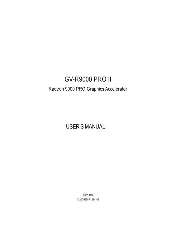 Mode d'emploi GIGABYTE GV-R9000 PRO II
