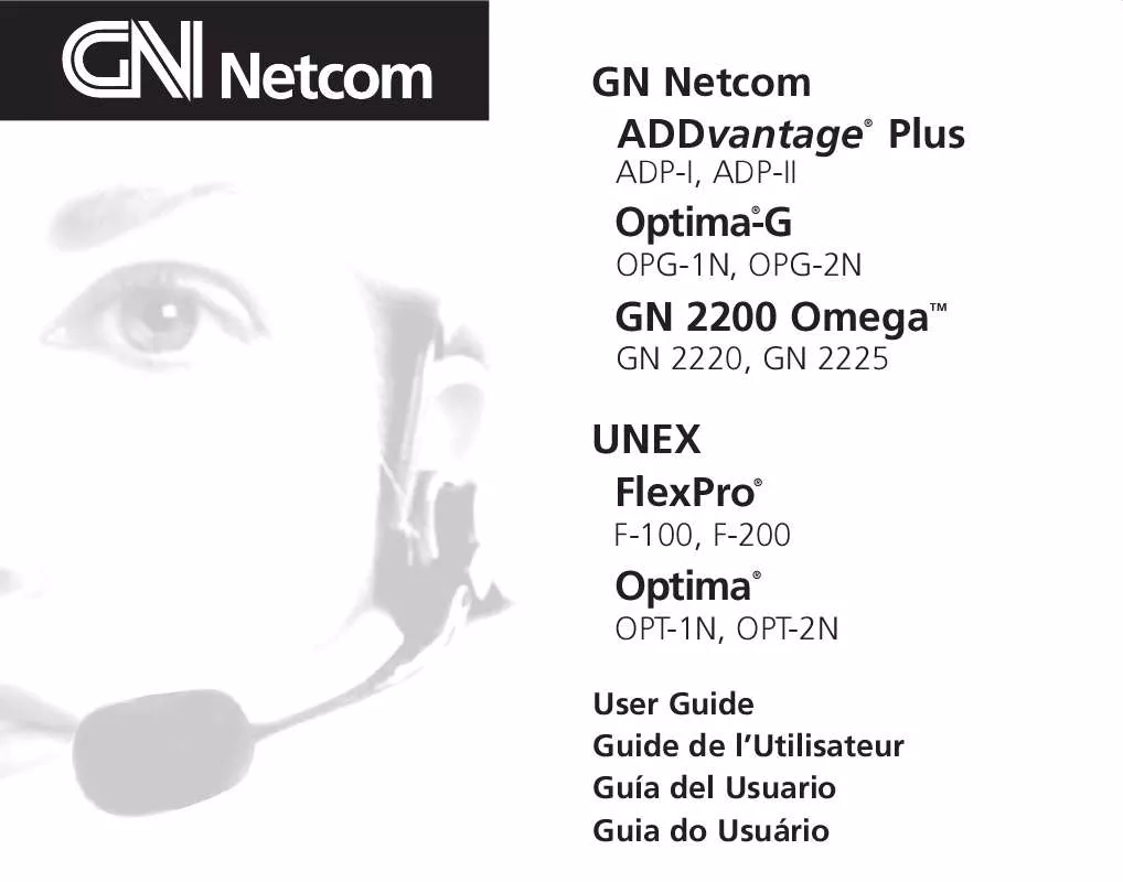 Mode d'emploi GN NETCOM F-200