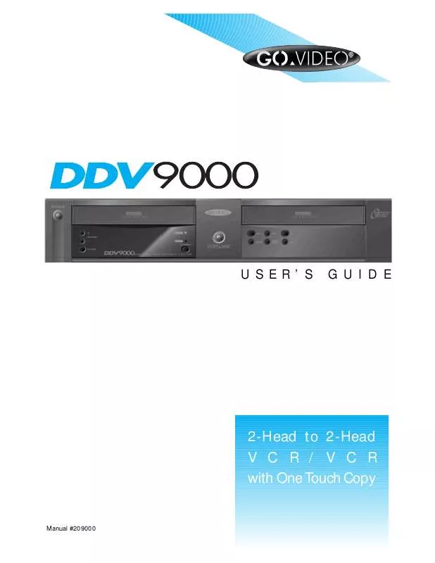 Mode d'emploi GOVIDEO DDV9000