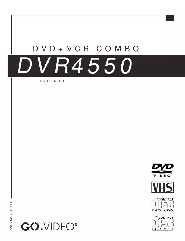 Mode d'emploi GOVIDEO DVR4550