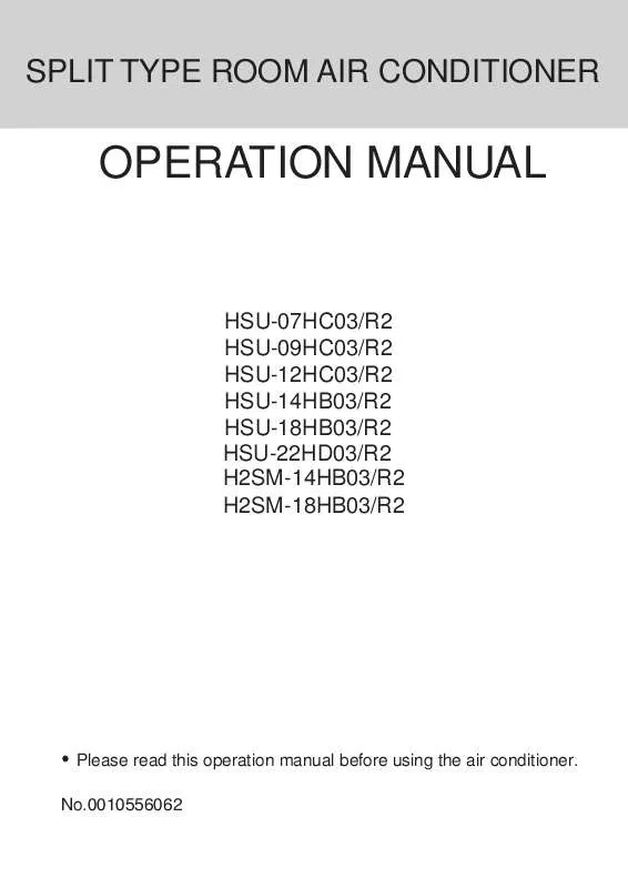 Mode d'emploi HAIER H2SM-14HB03/R2
