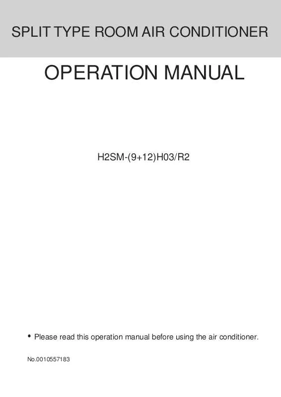 Mode d'emploi HAIER H2SM-18H03/R2
