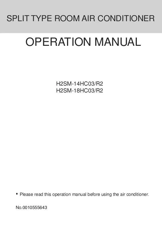 Mode d'emploi HAIER H2SM-18HC03/R2