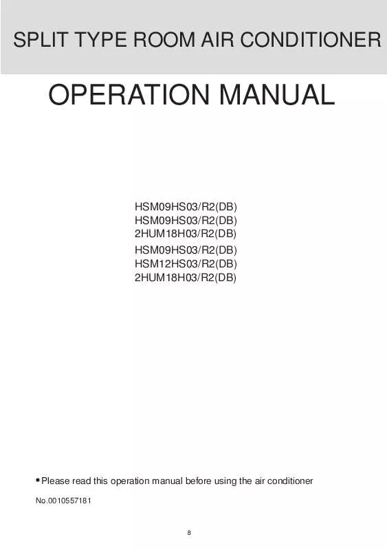 Mode d'emploi HAIER H2SM-HS03-R2
